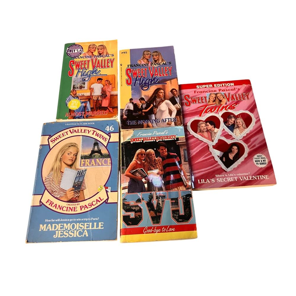 Sweet Valley Twins Book Lot: University, High School, Paperback Vintage